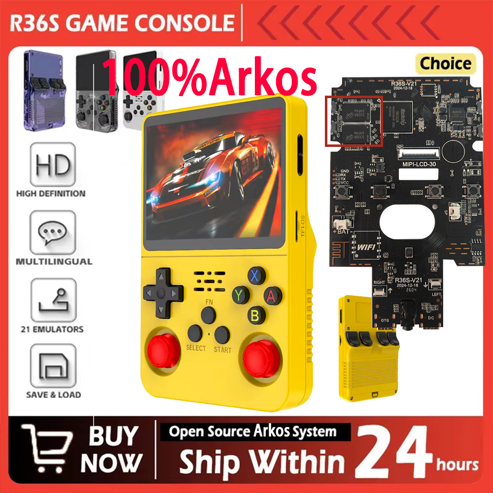 Retro Gaming Kiosk - R36S, Konsol Game Retro Sistem Arkos