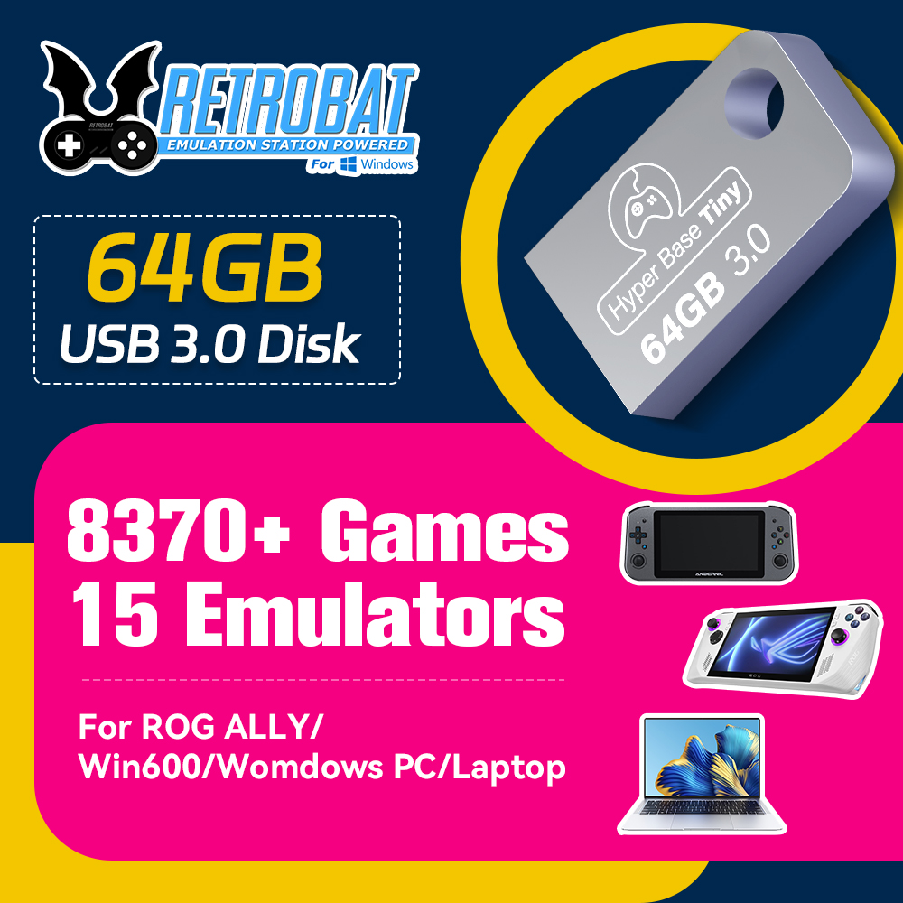Retro Gaming Kiosk - JMachen 64GB Hard Disk Game Portabel