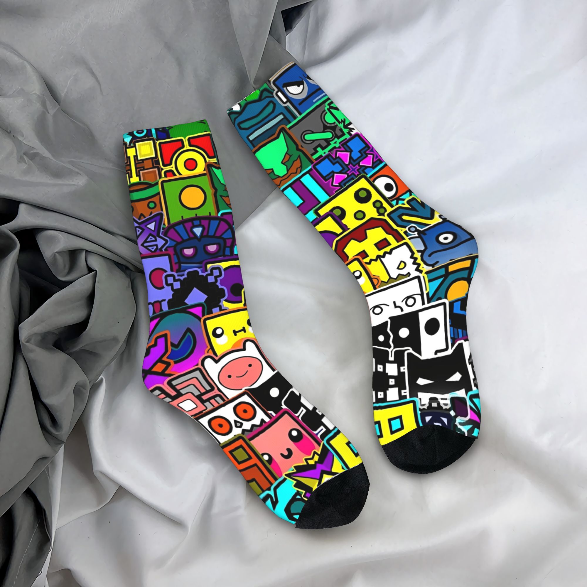 Retro Gaming Youtube - Kaus Kaki Bermotif Kaus Kaki Bertitik