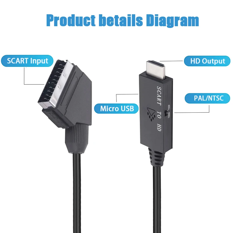 Konverter SCART ke HDMI yang K - Scart To Hdmi ulasan dan harga