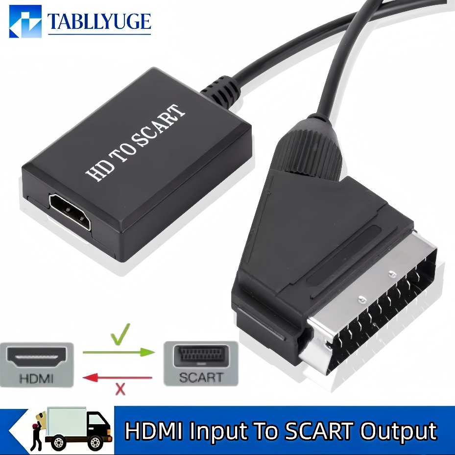 Adaptor Amplifier Video dan Au - Scart To Hdmi ulasan dan harga