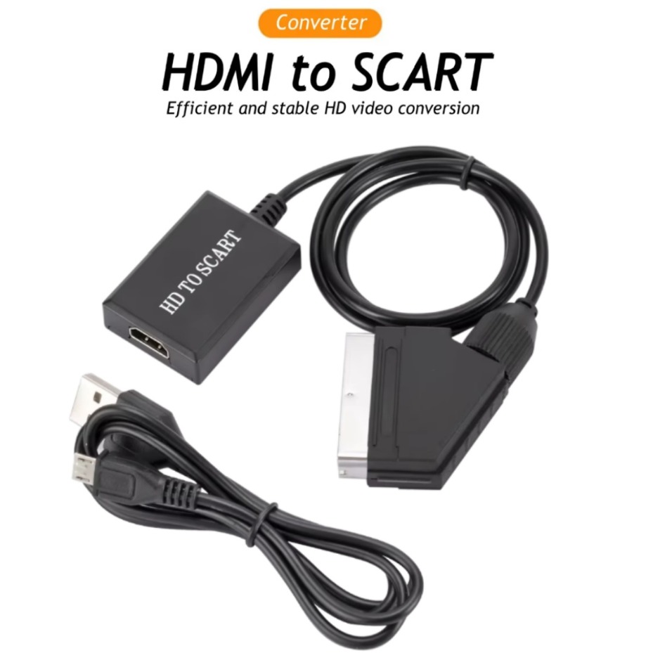 Adaptor Amplifier Video dan Au - Scart To Hdmi ulasan dan harga